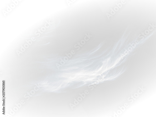 Tableau sur toile Blue air stream swirl with wind effect isolated PNG