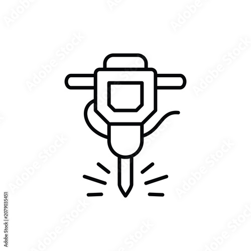 Принти на полотні Jackhammer Icon