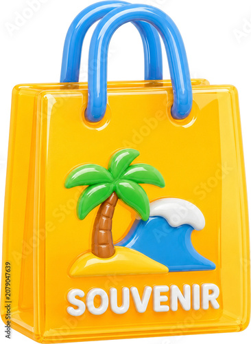 3D Plastic Travel Journey Objects and Transportation Collection