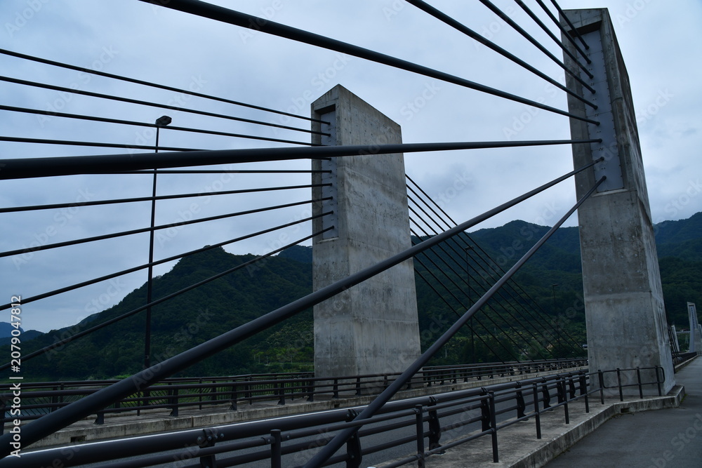 Fototapeta premium 群馬県 長野原町の町並み～八ッ場ダム