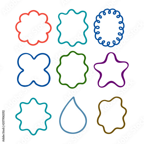 Colorful cookie cutter shapes for baking and decorating