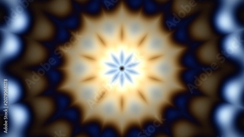 Colorful abstract design with floral pattern and soft shapes