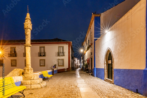 Konstfotografi Views around the walled town of obidos Portugal