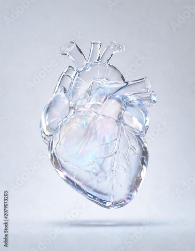 heart in glass