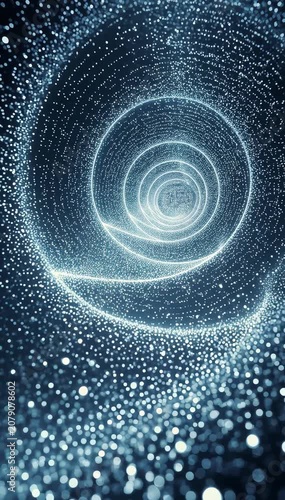 Glowing particles move through unseen structures creating elegant cinematic futuristic abstract atmospheric motion