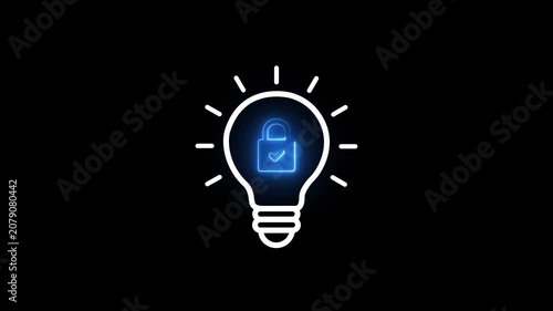 intellectual property. Granting of a property right by a sovereign authority to an inventor. Motion graphics of Copyright or patent concept,