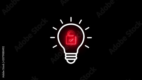 intellectual property. Granting of a property right by a sovereign authority to an inventor. Motion graphics of Copyright or patent concept,