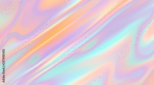 Holographic foil background with pastel colors and shiny effect