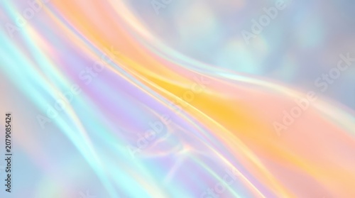 Vibrant Iridescent Light Waves Background