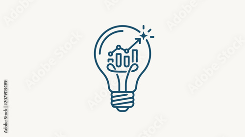 Innovative idea light bulb moment concept.
