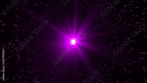 Neon lights blinking lines moving animation, Pink blue vertical neon lines with glowing trails, Seamless loop animation of glowing neon line, Straight neon laser line color blue black background. 4k