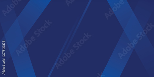 Obraz na plátně Abstract blue background with glowing geometric lines