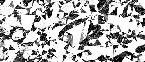 фотографія Dynamic abstract background with interconnected triangular geometric shapes and