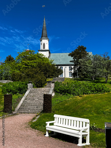 Lutheran Church in Hanko, Finland, Famous Finnish Resort.