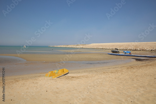 Tide of the Red Sea beach