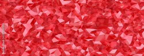 A seamless abstract background featuring a mosaic of red crystal facets.