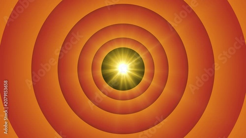 Minimalist abstract circular ripple background featuring expanding concentric rings, smooth geometric motion animation, radiating digital waves, modern seamless loop for creative visual design, 4k