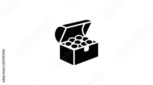 Tableau sur toile Treasure Chest Icon