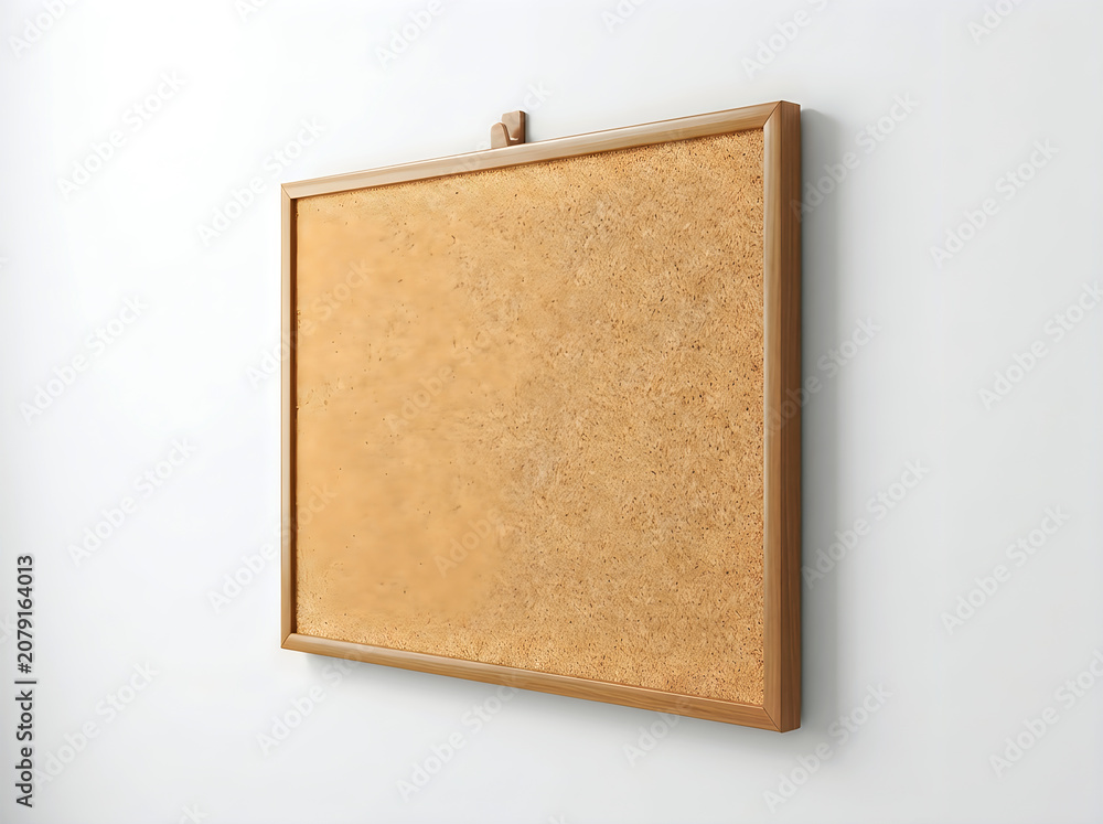 Fototapeta premium Cork bulletin board isolated on white background