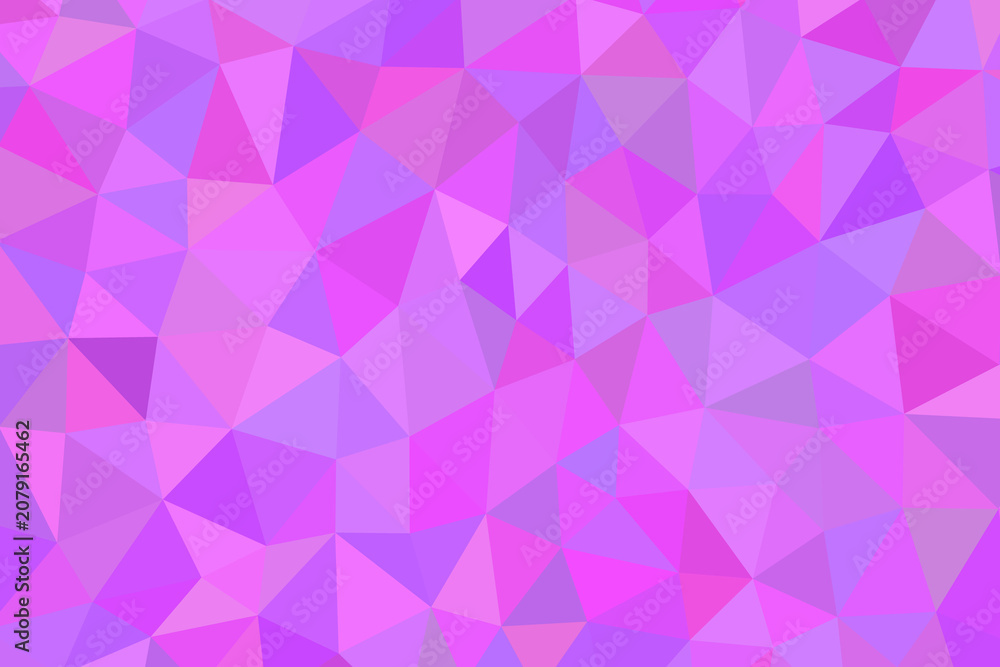 Obraz premium Purple low poly background, abstract geometric mosaic pattern, violet crystalline texture, vibrant polygonal backdrop for digital design