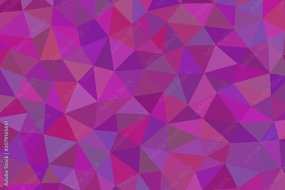 Obraz premium Purple low poly background with geometric triangle patterns, abstract violet crystalline texture, vibrant amethyst polygonal mosaic wallpaper
