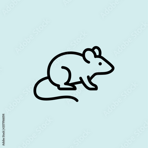Obraz na plátně Icon showing a deer mouse, known carrier of hantavirus in various regions