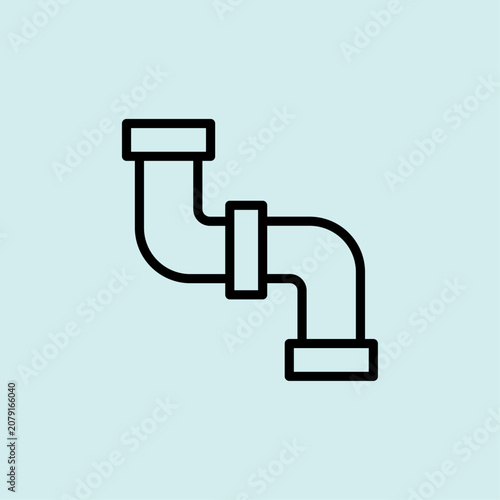 Icon of a drain pipe where rodents might travel or hide.