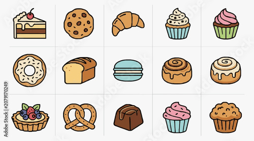 Принти на полотні Delicious Artistic Desserts Collection.