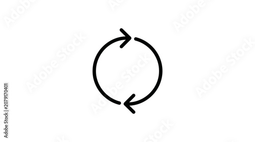 Circular Refresh Arrows Icon