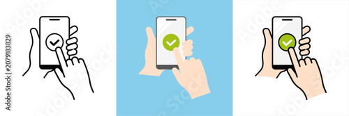 Canvastavla スマホ認証や確認操作に使えるシンプルなチェックアイコン