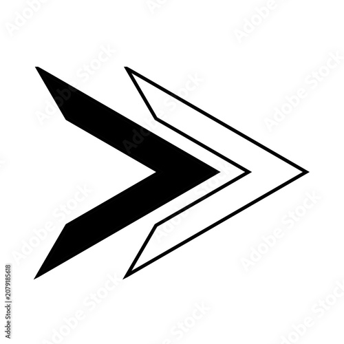 arrow dualtone icon. arrow icon. vektor. 