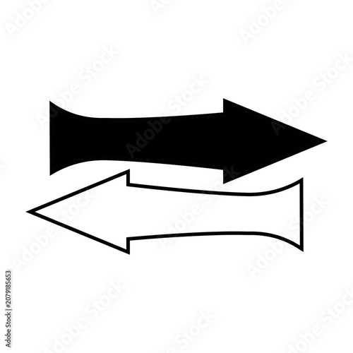 arrow dualtone icon. arrow icon. vektor. 