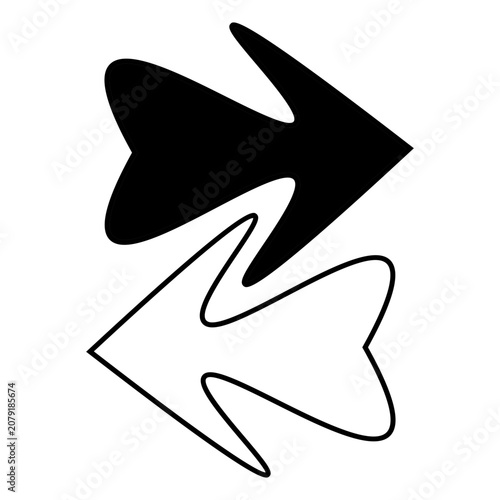 arrow dualtone icon. arrow icon. vektor. 