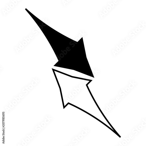 arrow dualtone icon. arrow icon. vektor. 