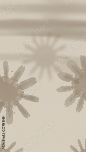 Soft, sun-dappled pattern of abstract, star-like shapes.