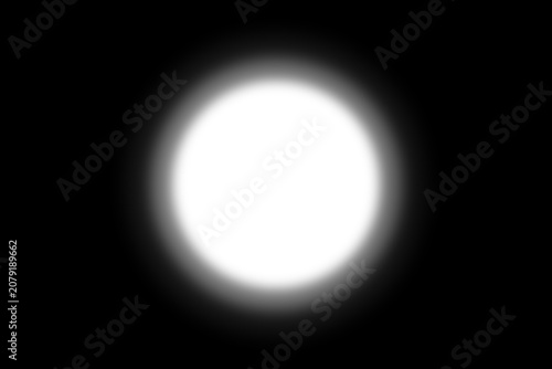 rounded shadow spotlight overlay effect with regular gradation flare isolated on transparent background