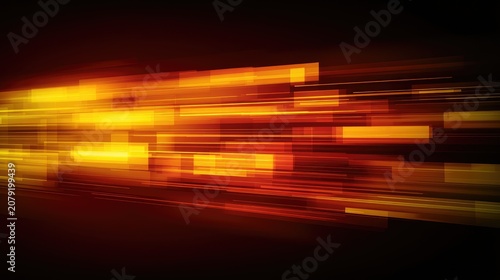 Streaks of light and color rush forward from a dark background. Streaks of light and color rush forward from a dark background