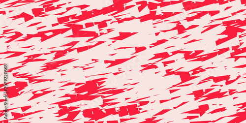 Billede på lærred Red and pink Christmas seamless pattern