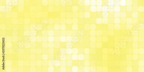 Abstract Pale Yellow Rounded Square Mosaic Background