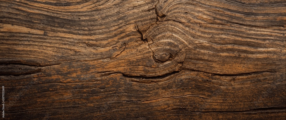 Obraz premium Textured wood surface with natural grain and knots