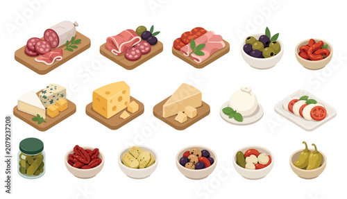 Variety of Cheese and Meat Boards.