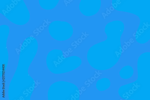 An abstract vector background depicting a stylized water surface or underwater view. The design features soft, organic blue liquid blobs and fluid shapes that resemble water ripples, ocean currents, 