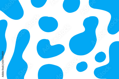 An abstract vector background depicting a stylized water surface or underwater view. The design features soft, organic blue liquid blobs and fluid shapes that resemble water ripples, ocean currents, 