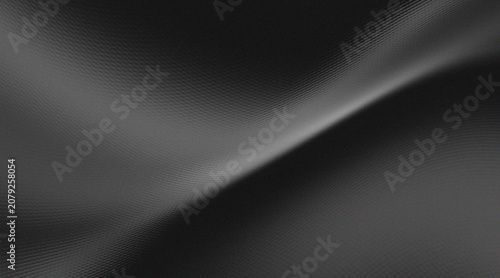 Elegant black and white halftone wave background with grain texture
