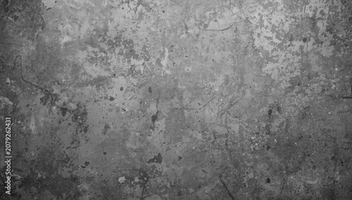 Textured gray concrete wall background