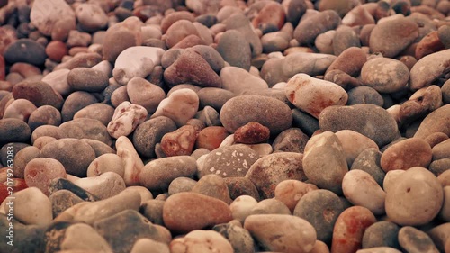 Pebble Beach At Sunset Moving Shot