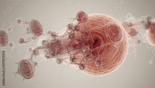 Visual Breakdown of Embryo Growth Stages Emphasizing Cellular Changes