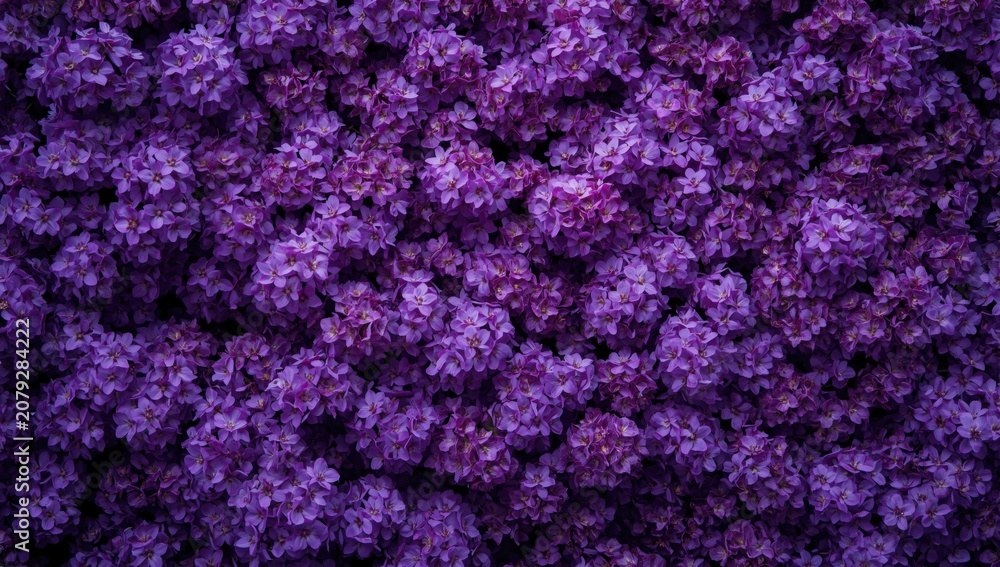 Obraz premium Purple flower blossoms filling the frame