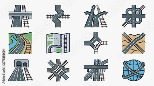 Canvastavla Illustrated Roadway Intersection Designs.