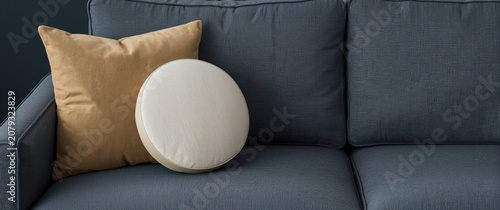 Two decorative cushions on ...